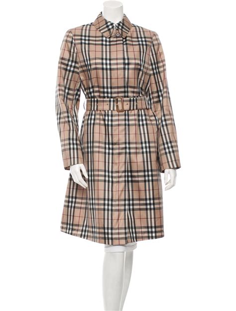 burberry nova check trench coat.